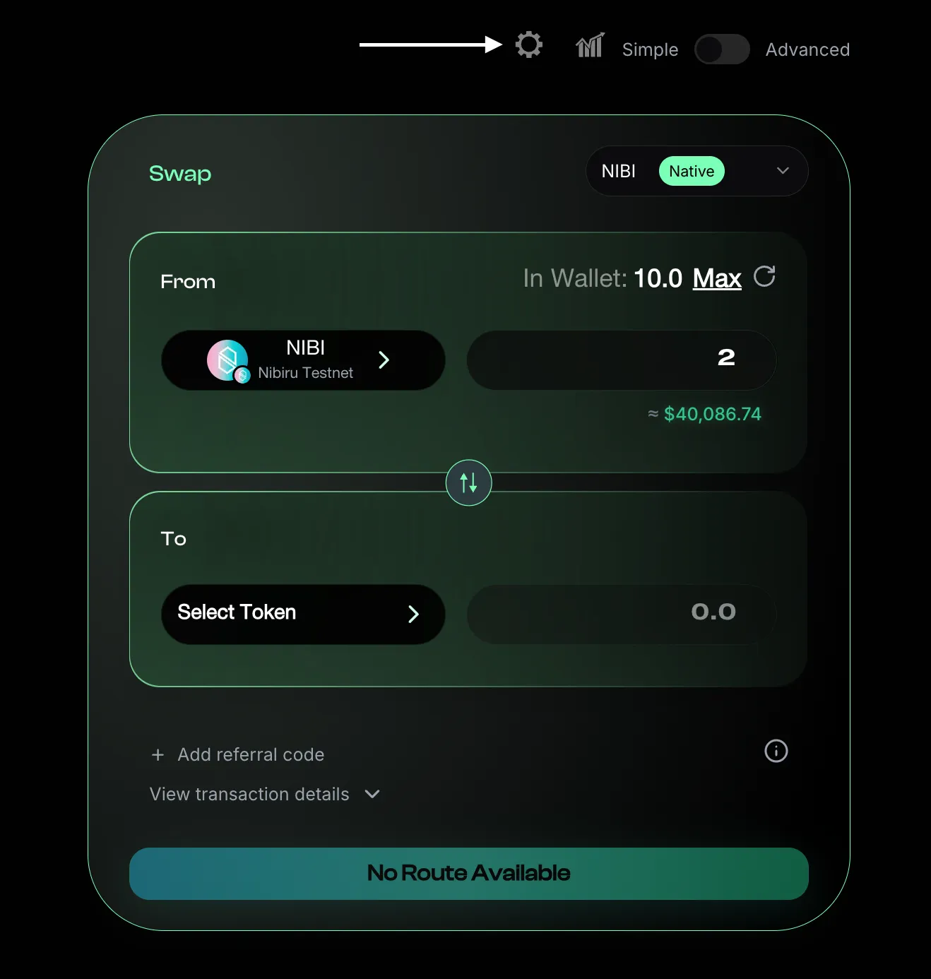 Testnet Swaps Image Testnet Swaps Image