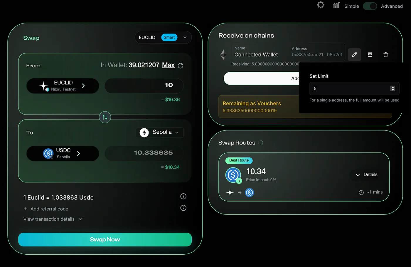 Testnet Swaps Image