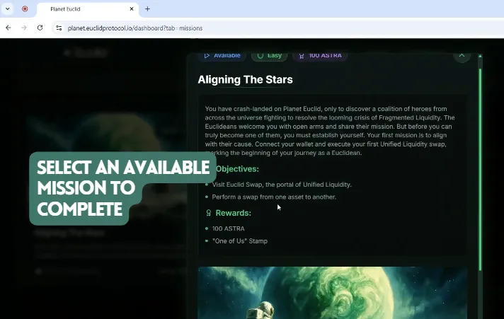 Connect Passport to EuclidSwap