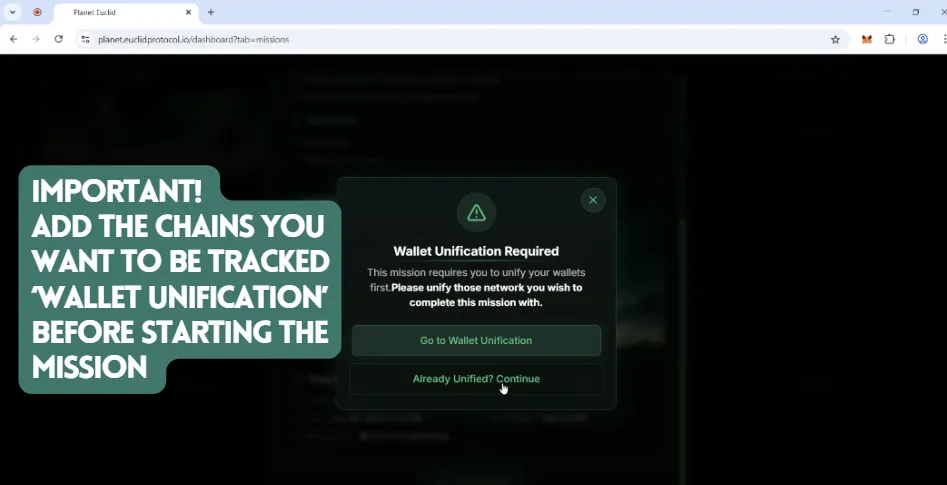 Connect Passport to EuclidSwap